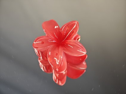 Skřipec do vlasů ALOHA BLOOM červený