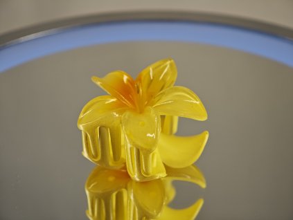 Skřipec do vlasů ALOHA BLOOM žlutý