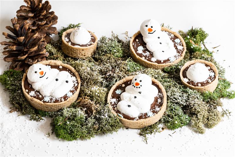 Sněhulák v tartaletce – recept na čokoládový dezert