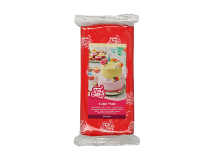 FunCakes Sugar Paste Fire Red 1kg