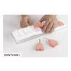 7458 4 silikonova forma mini heart 55x68mm gelo3m set