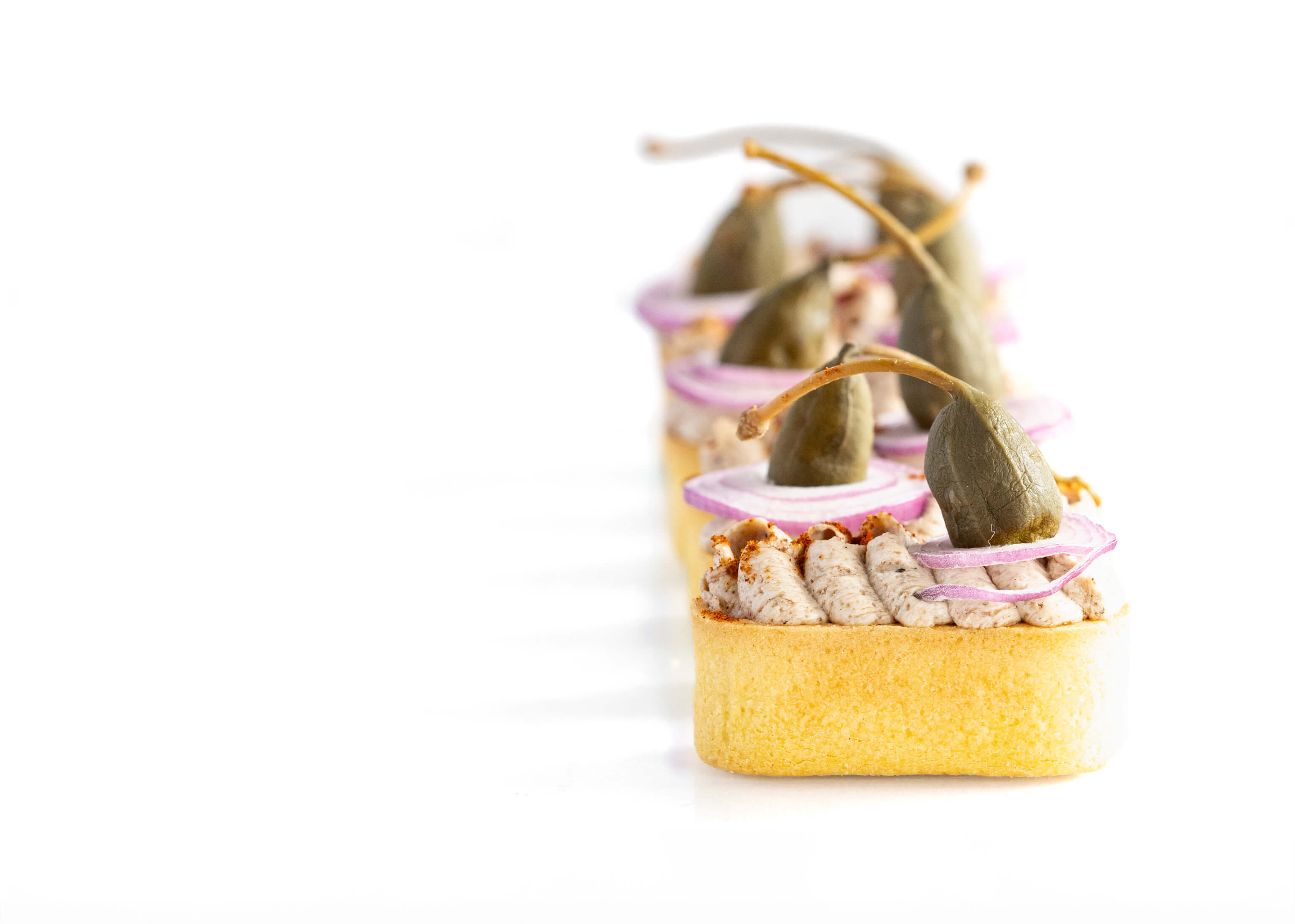 Slané tartaletky s paštétovou nátierkou