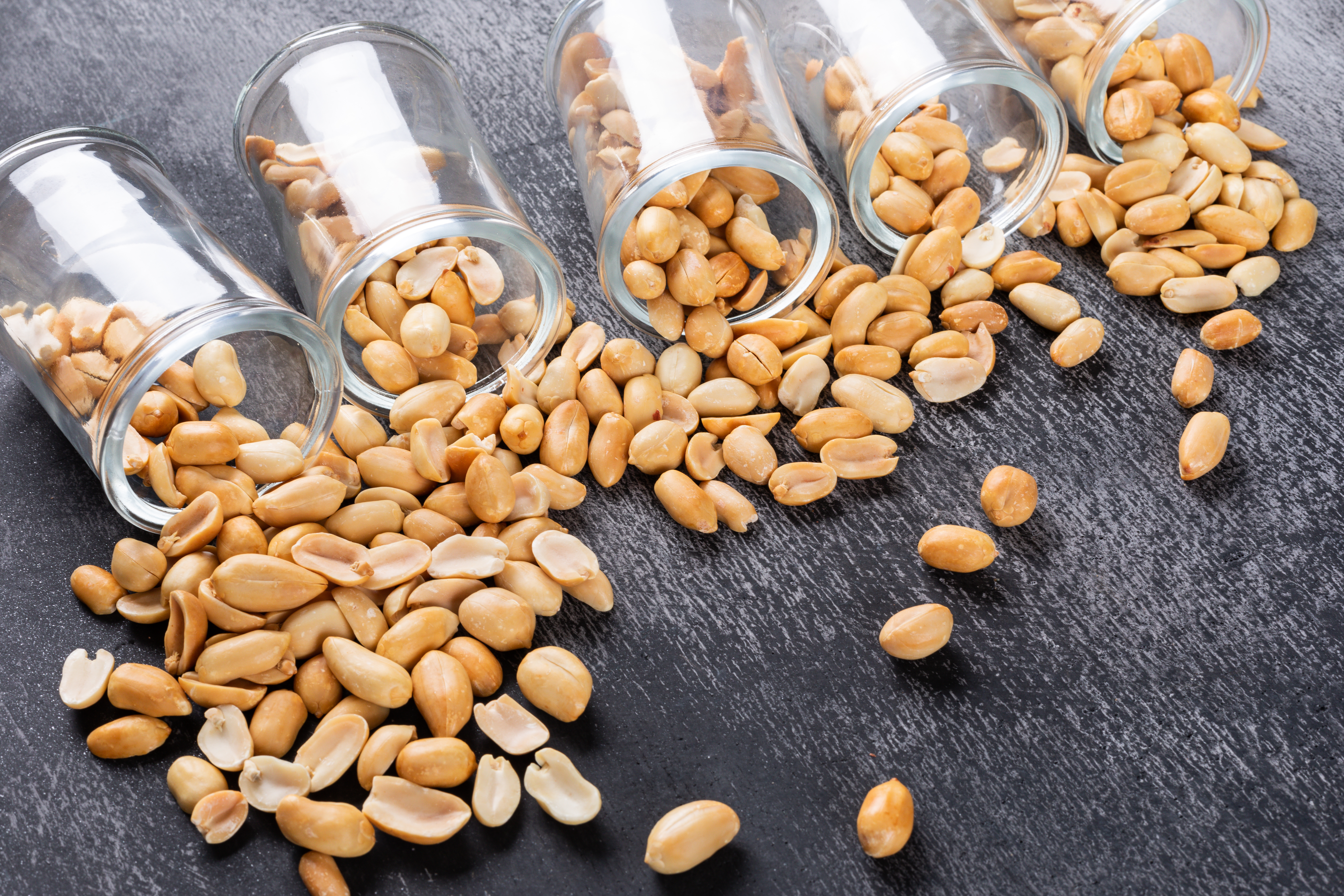 high-angle-view-peanuts-jars-stone-horizontal