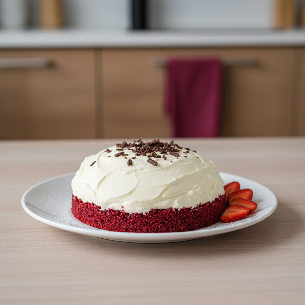 Krtkova Red Velvet torta – recept na červenú tortu s jahodovým krémom