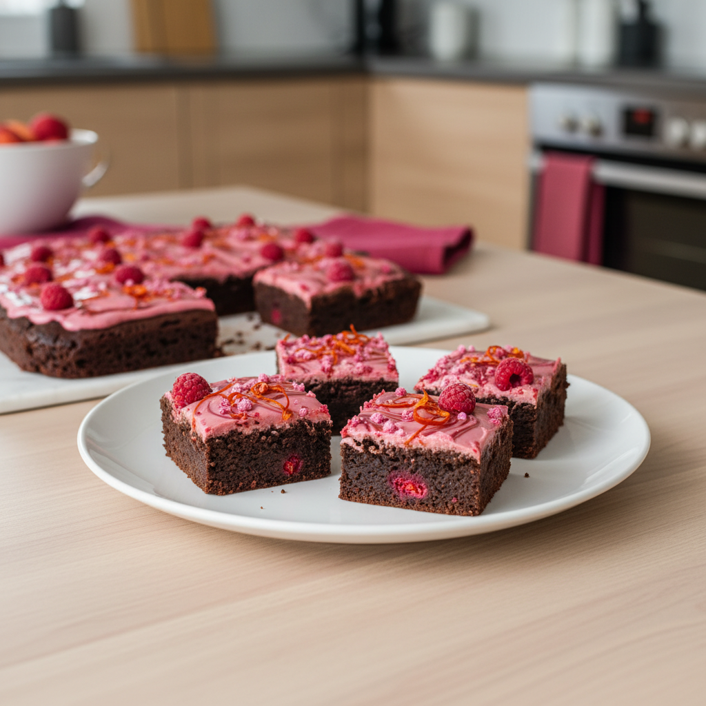 Ohnivé brownie s malinovou ganážou a chilli – recept