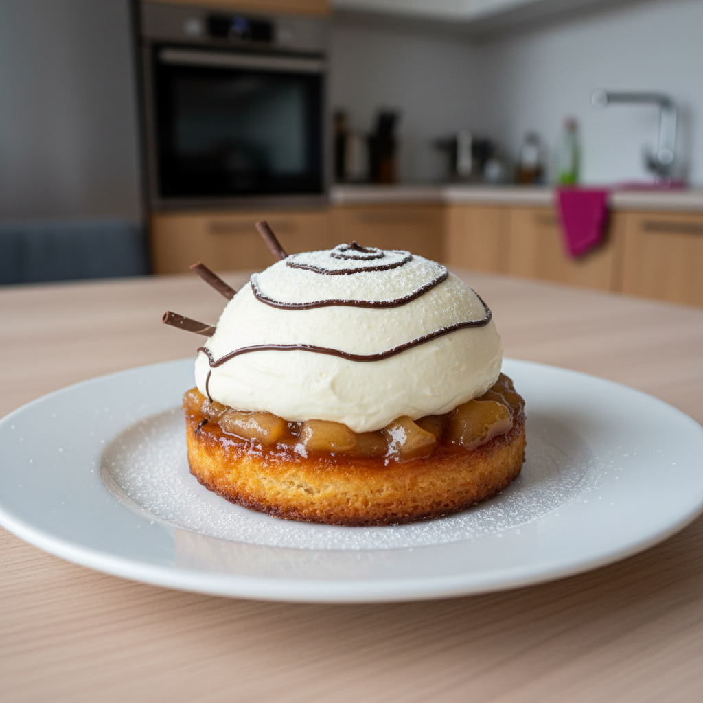 Sladké jabĺčko – karamelový dezert s jablkovým krémom