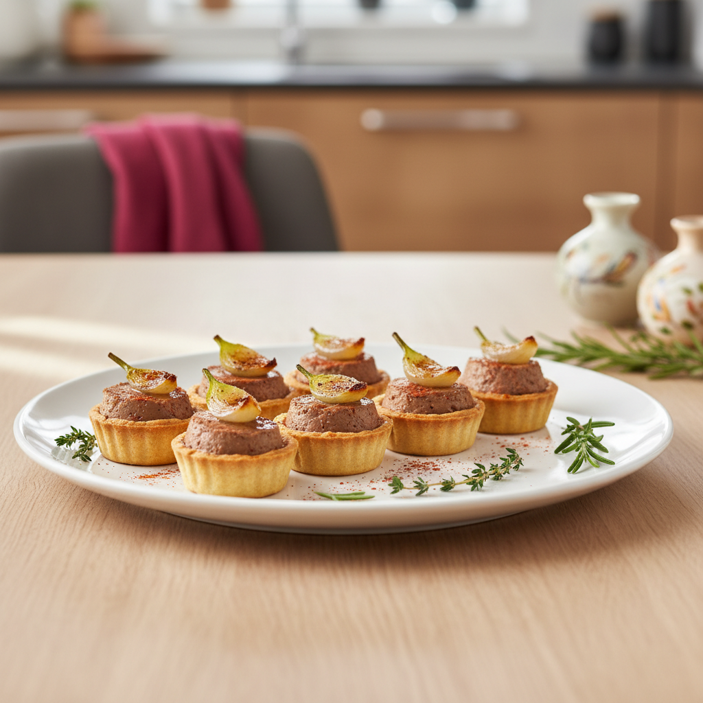 Slané tartaletky s husacou paštétou – luxusný recept na nátierku