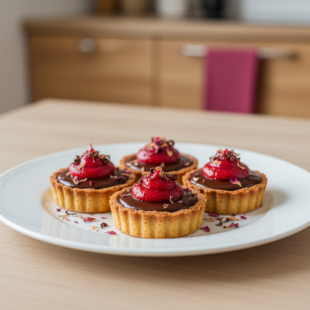 Tartaletky s čokoládou a malinami – rýchly a chutný recept