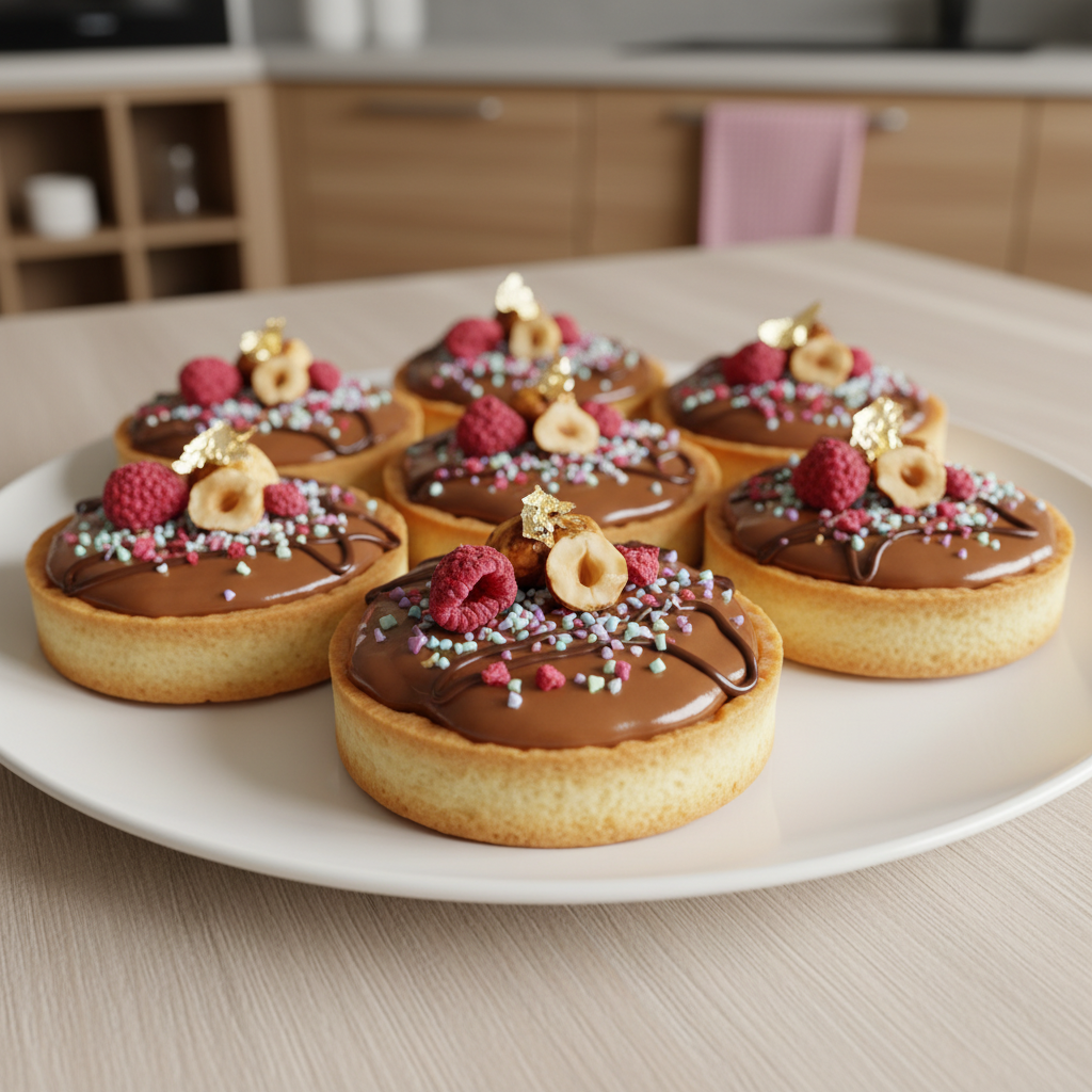 Tartaletky s nugátom a orechmi – rýchly a jednoduchý recept