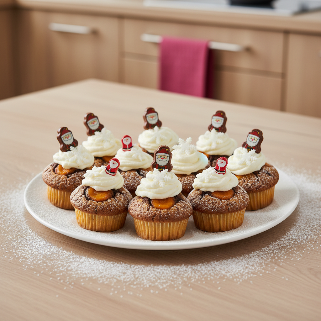 Vianočné veselé muffiny – čokoládovo‑pomarančový recept