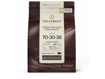 Extra horká čokoláda Callebaut (70,5%) 2,5kg 2