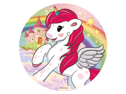231360 DISCO COMESTIBLE TARTA UNICORNIO 16CM ZERO 1