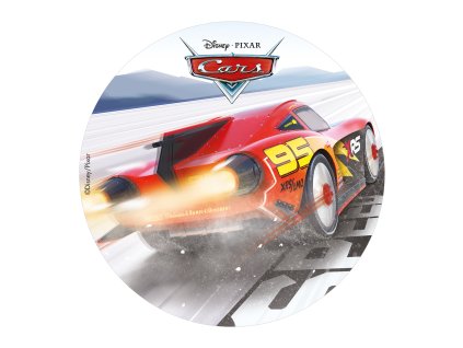 236042 DISCO COMESTIBLE TARTA CARS 20CM ZERO 1