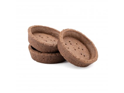 Tartaletka okrúhla - kakaová;  ø 74mm, 90ks / blister CA