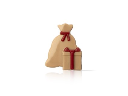 Čokoládová dekorácia Santa Claus vrece 120ks 4,5x3,5cm (78065)
