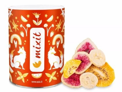 Chrumkavé ovocie - žlté kiwi, figa, banán 100g