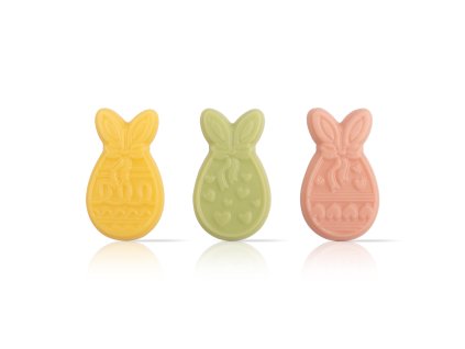 Čokoládová dekorácia Farebné vajíčka 288ks 3x4,5cm (78076)