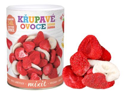 Banán Jahoda Křupavé ovoce (2)