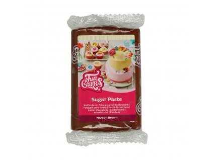 4572 fc fondant 250g maroon brown hneda