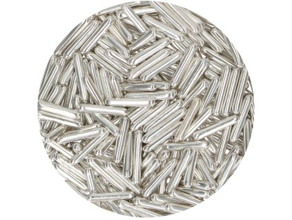 5232 2 fc posyp sugar rods xl 70g tycinky strieborne