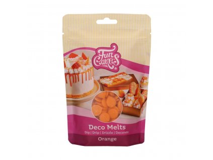 8196 fc deco melts orange 250g oranzova poleva