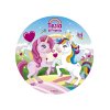 231387 DISCO COMESTIBLE TARTA UNICORNIO ZERO 155CM 1