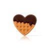 Čokoládová dekorácia waffle srdce 3,5x3cm 108ks  Čokoládová dekorácia waffle srdce 3,5x3cm 108ks