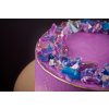 violet cake with marmalade as amethysts trendy decor cake