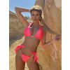 Růžový saten bikini