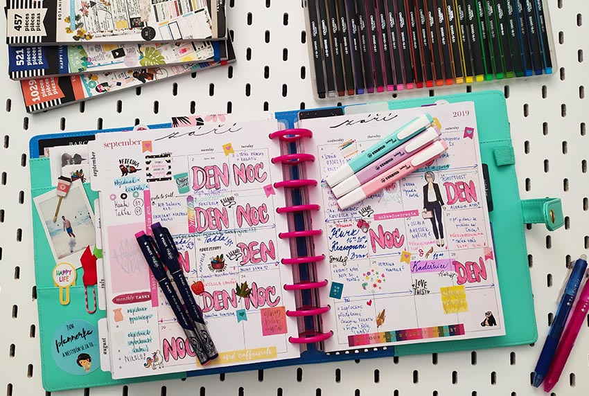 Měsíční layout v mém Happy Planneru