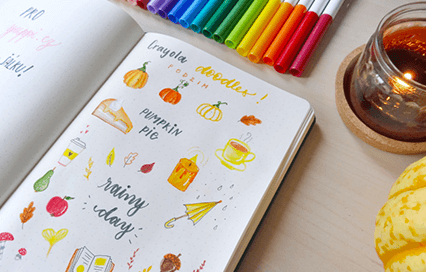 Malování s fixami Crayola: Podzimní motivy