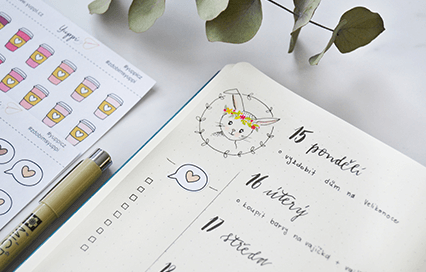 Velikonoční bullet journal: týdenní layout a To Do list ke stažení