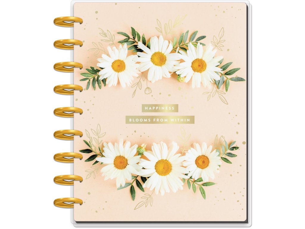 Motivační zápisník Happy Planner CLASSIC Pressed Florals