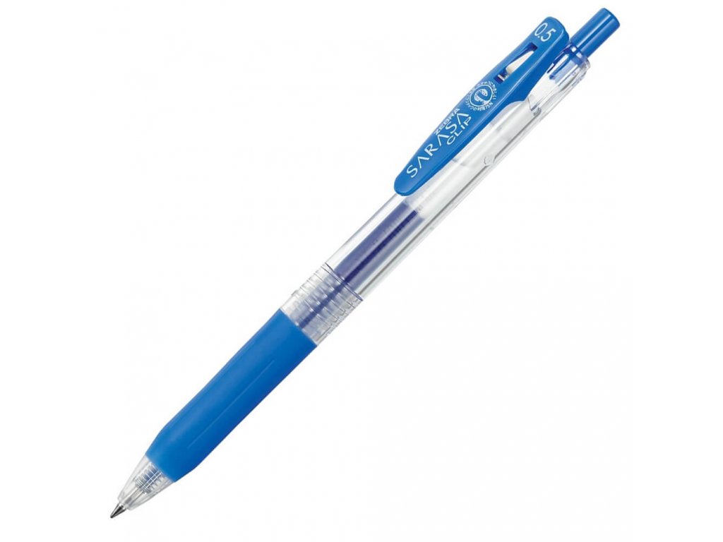 gelové pero zebra sarasa 0.5 modrá pale blue