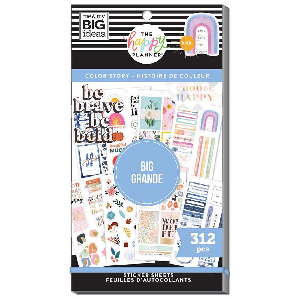 Samolepky Happy Planner BIG Value Pack Color Story