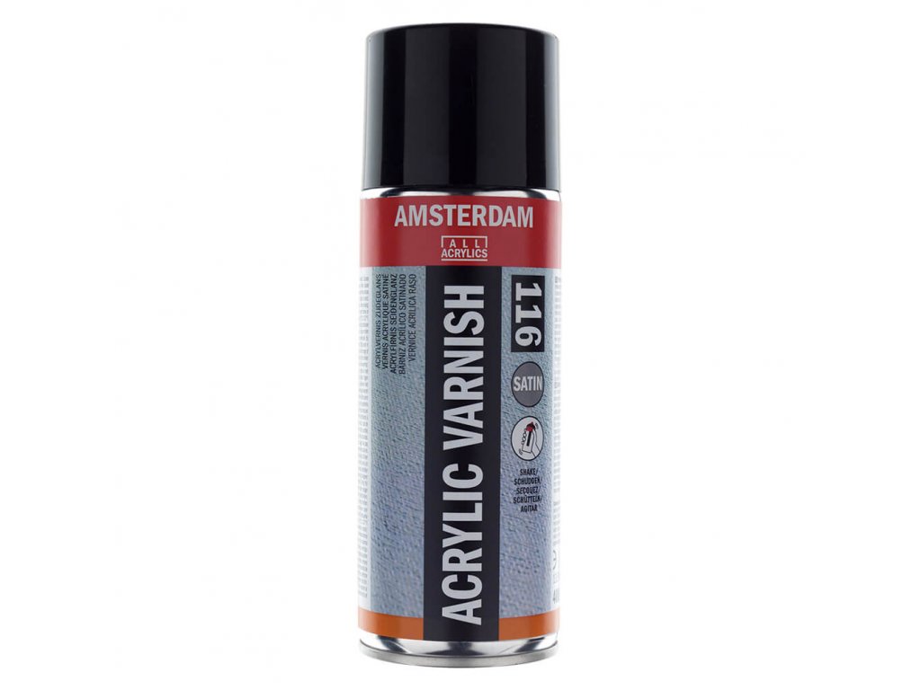 Finální lak na akrylové barvy Amsterdam SATÉNOVÝ 400 ml