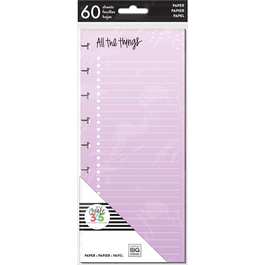 Poznámkové listy Happy Planner SKINNY CLASSIC - Colored