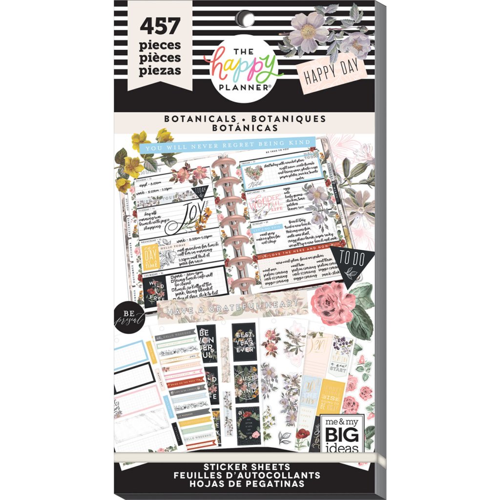 Samolepky Happy Planner Value Pack - Vintage Botanical