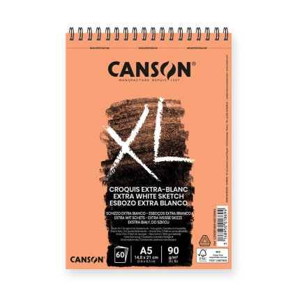 Skicák Canson XL Extra Blanc A5