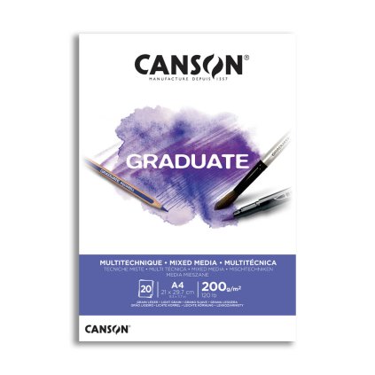 Skicák Canson Graduatemix media A4