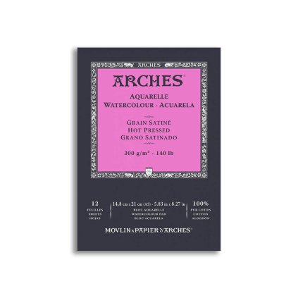skicák arches a5 hot pressed