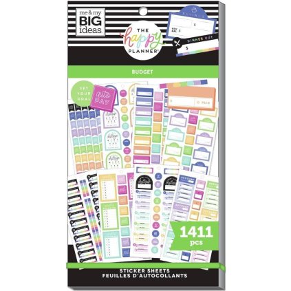 Samolepky Happy Planner Value Pack Budget Goals