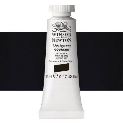 335 kvašová barva winsor newton JET BLACK