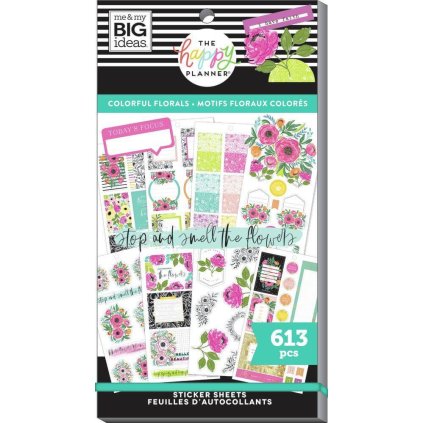 Samolepky Happy Planner Value Pack Colorful Florals