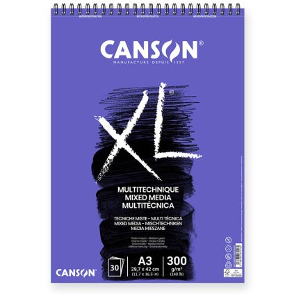 Skicák Canson XL Mix Media A3