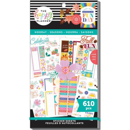 Samolepky Happy Planner Value Pack Hooray Seasons