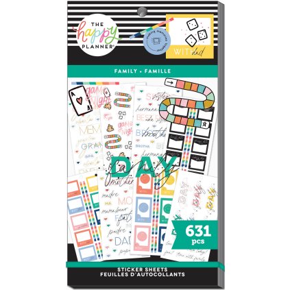 Samolepky Happy Planner Value Pack Family