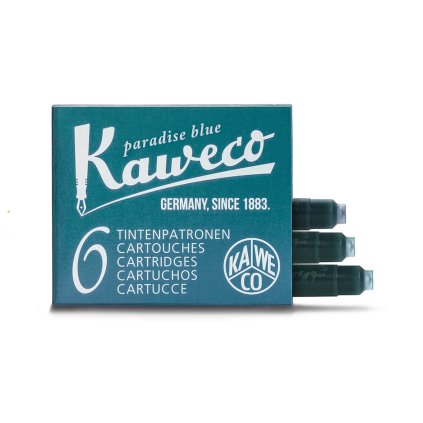 Inkoustové bombičky Kaweco, 6 ks Paradise Blue