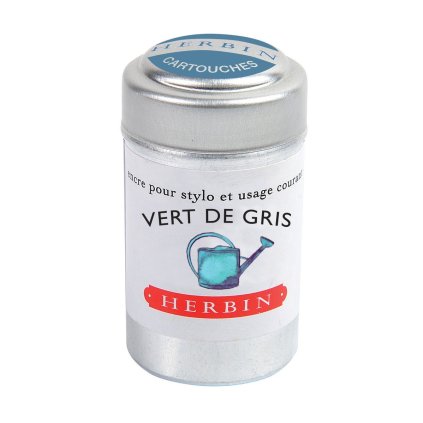Inkoustové bombičky Herbin, 6 ks Vert De Gris