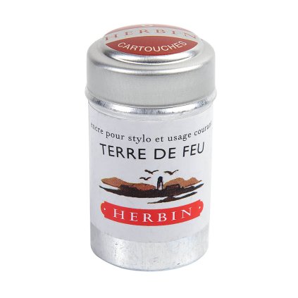 Inkoustové bombičky Herbin, 6 ks Terre De Feu